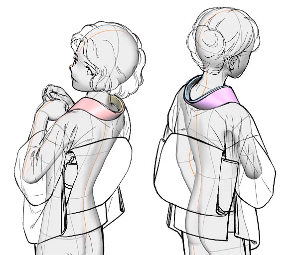 こちら二点の衿になります〜