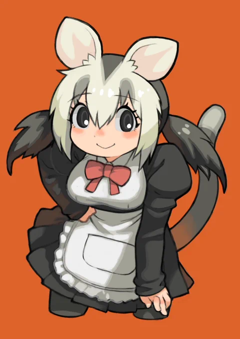 シロミミオポッサムちゃん描きまし! この子も実装されるのが楽しみなフレンズ〜。