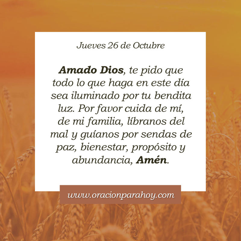OracionParaHoy's tweet photo. Oración para hoy 26 de octubre: https://t.co/biEvnUzOrM