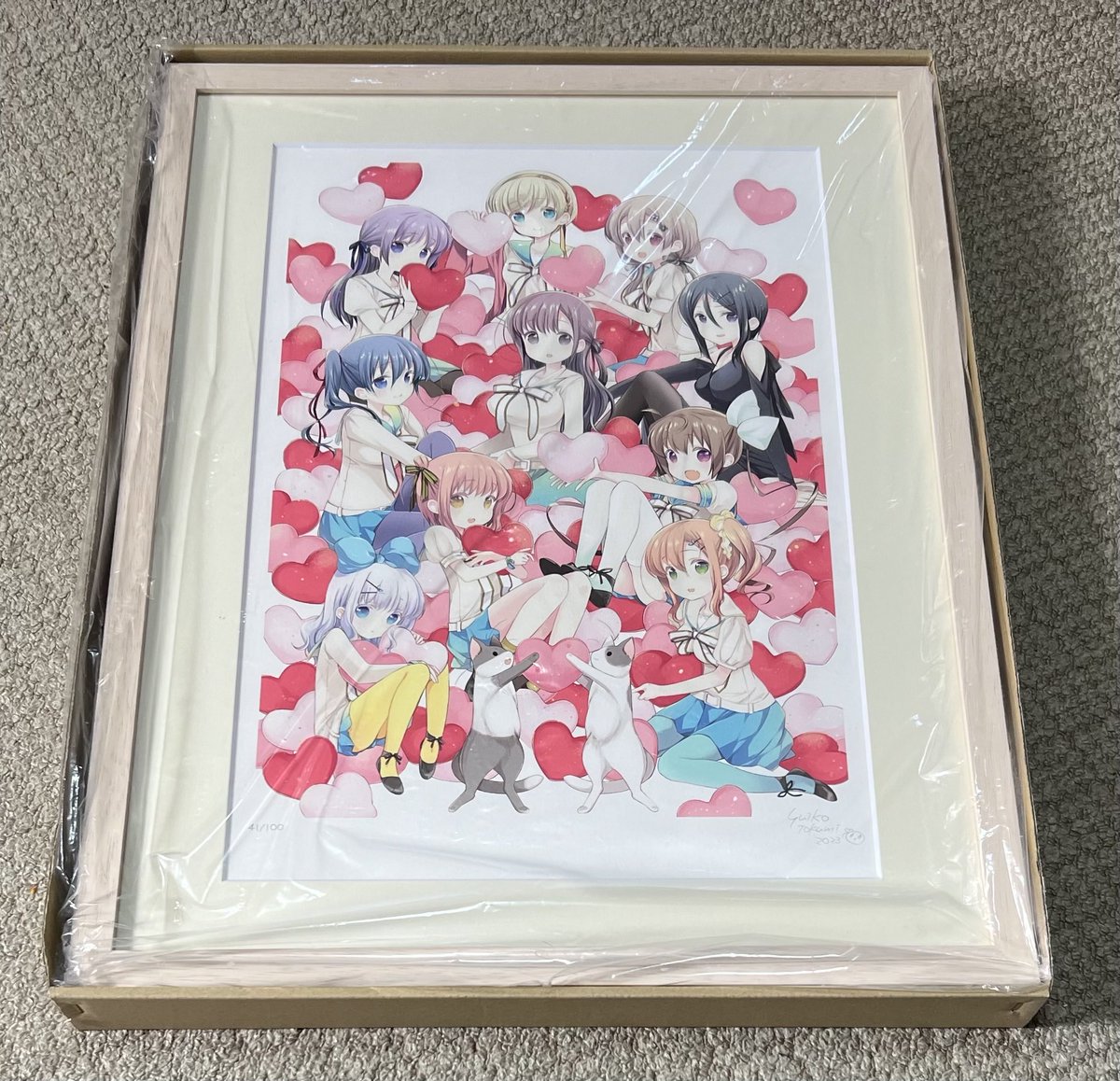 スロウスタート10周年記念展で購入したアートグラフ届いたよ😊 #篤見唯子