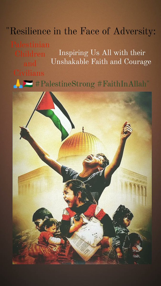 IntelectDispach's tweet photo. Resilience in the face of Adversity
#FaithinGod #Gaza_Genocide #CeaseFireInGaza #Gazabombing #Israel https://t.co/77BCBuig9k
