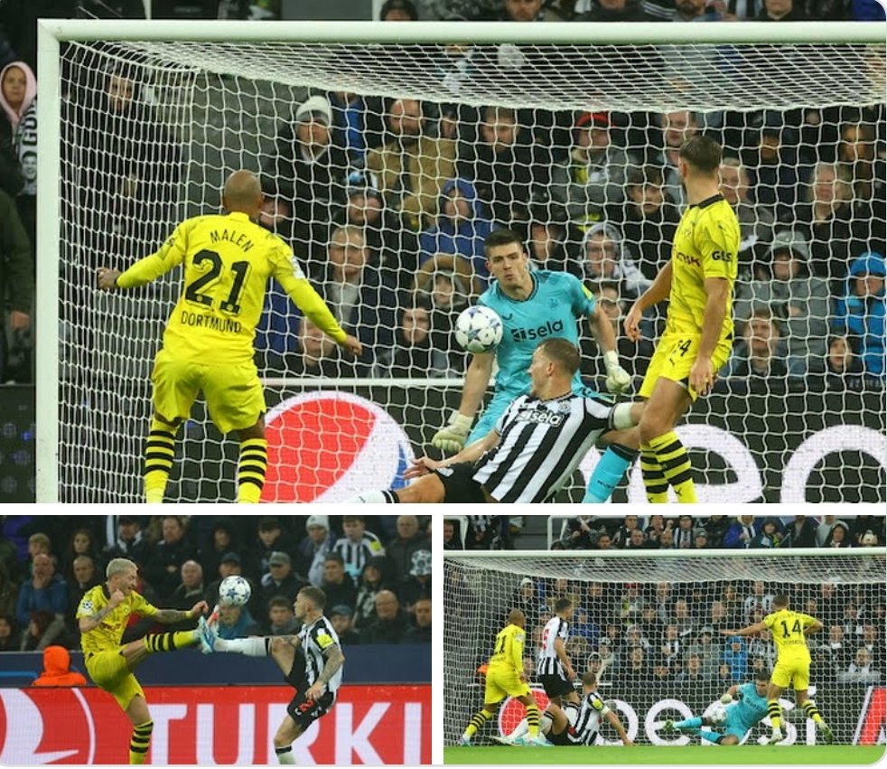 sportstickz's tweet photo. #ChampionsLeague | Full Time
Dortmund 1-0 New Castle
F. Nmecha 45
Dortmund won it against New Castle by a goal from Nmecha.
Really good play from Dortmund
#UCL #UEFA #Championleague #NEWDOR #DORNEW #Newcastle #NewcastleUnited #Dortmund #uefachampionsleague https://t.co/XLKHulVs2x
