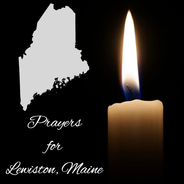 FAFOMellie's tweet photo. Prayers for the family, friends, and community in Lewiston, Maine!  #lewiston #lewistonme #Maine https://t.co/3CLnLjoCO3