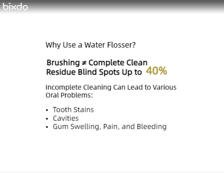 Bixdo_oralcare's tweet image. Did you know that a toothbrush alone can&apos;t reach all those nooks and crannies in your mouth? 😬 Discover the power of a water flosser and elevate your oral hygiene game! 💦🦷 #WaterFlosser #HealthySmile #UpgradeYourRoutine #bixdo