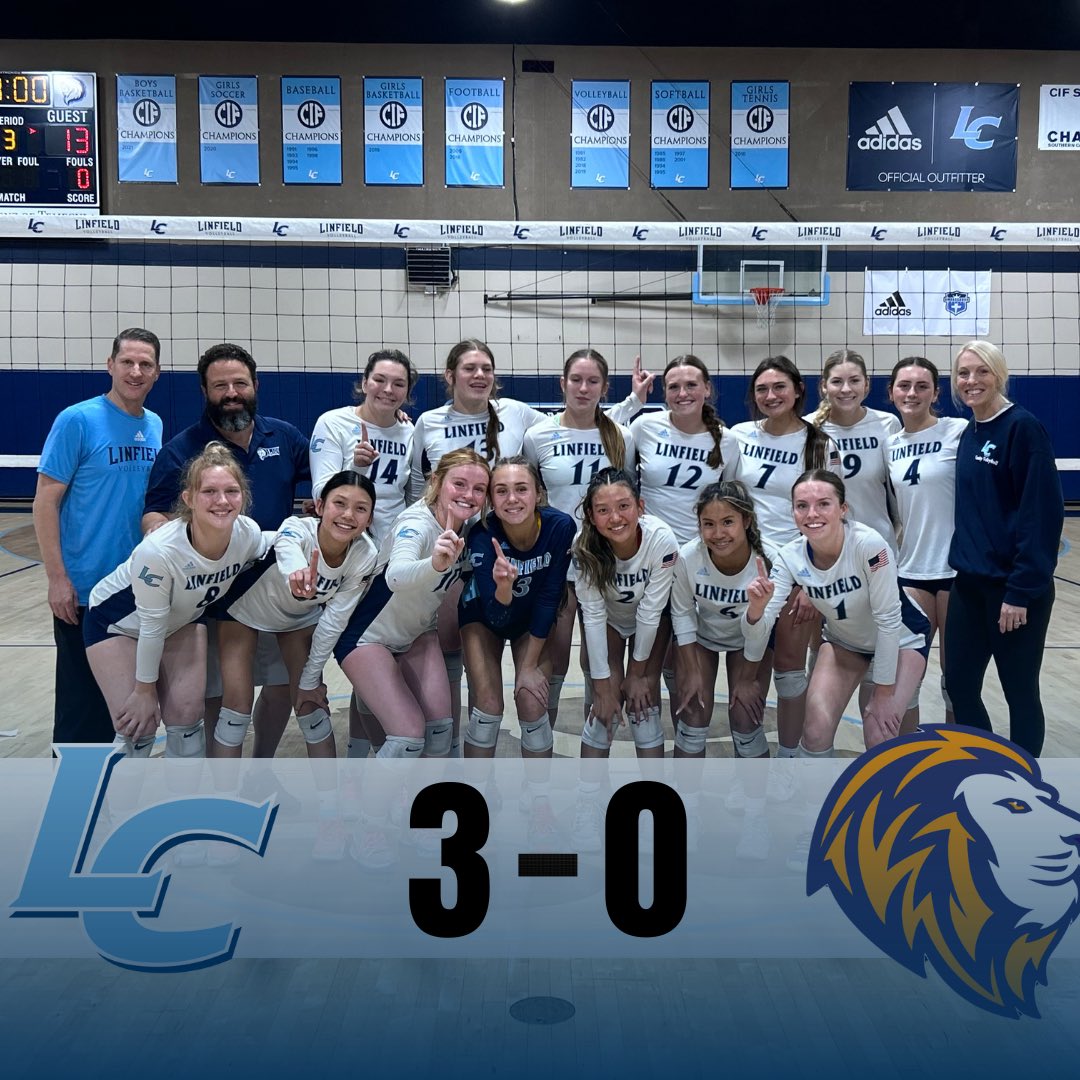 LCHS_Athletics's tweet photo. Volleyball advances to the @cifss Semis with a sweep of Tarbut V Torah! Morgan Fox led the Lions with 11 kills, Brooklyn Pierce scored on 8 aces, and Anna Roth added 5 aces. The Lions will be on the road on Saturday. Opponent and time TBD. 🏐 @scoutnmediaguy @AllNewEPJ https://t.co/wRH2EJVhUl