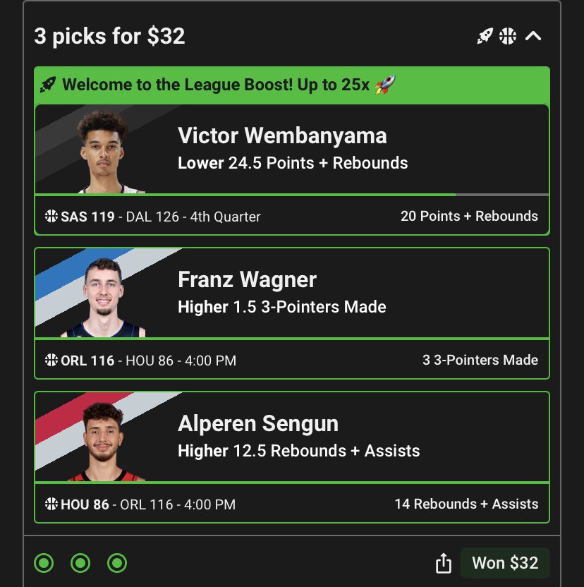 RyansPicks77's tweet photo. Scorching hot start to the NBA season🔥😈

#PrizePicks #Underdog #NBA #PrizePicksLocks https://t.co/b1rDwMVL23