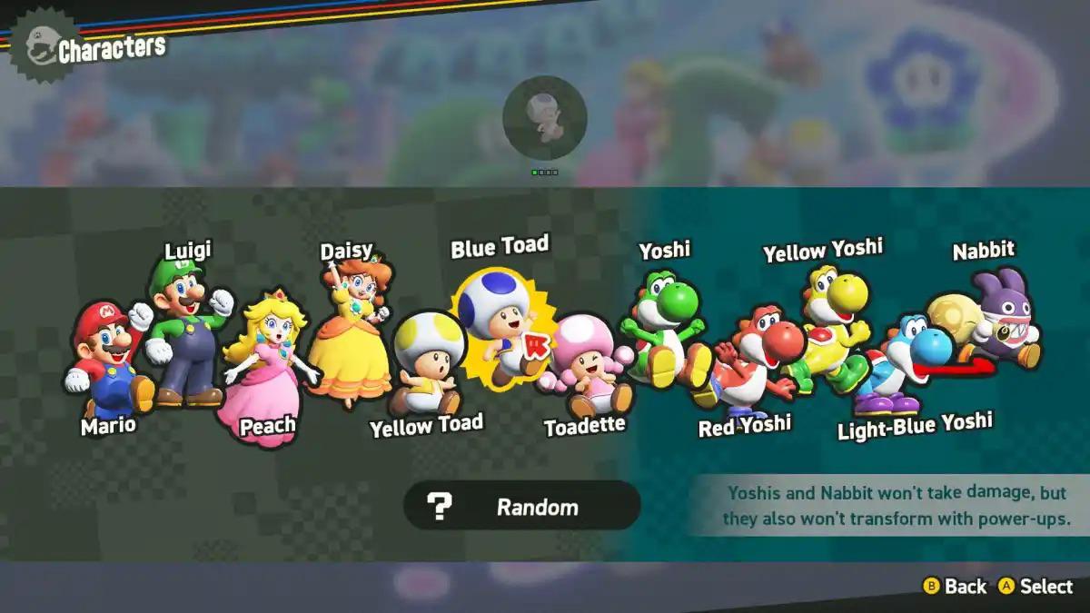 Do you think there's anyone who looked at this character select screen and genuinely said 'Man I can't wait to play as Mario'