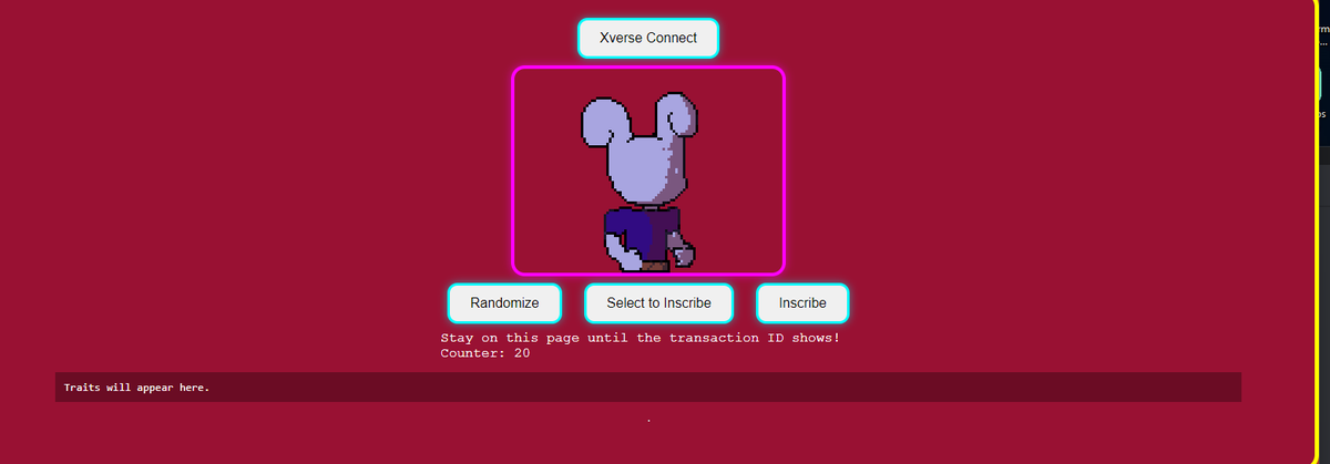 SamSageWize's tweet photo. My bro @pokebitmap has been creating these firee usagis!!!!

https://t.co/dAOMwyKG9g

RANDOMIZE YOUR OWN CHARACTER!!!

Just got mine!!! LFGGG!!! 20/777 LEFT!!! got it for like $7

#ordinals #BTC https://t.co/4kA1dZQHVr