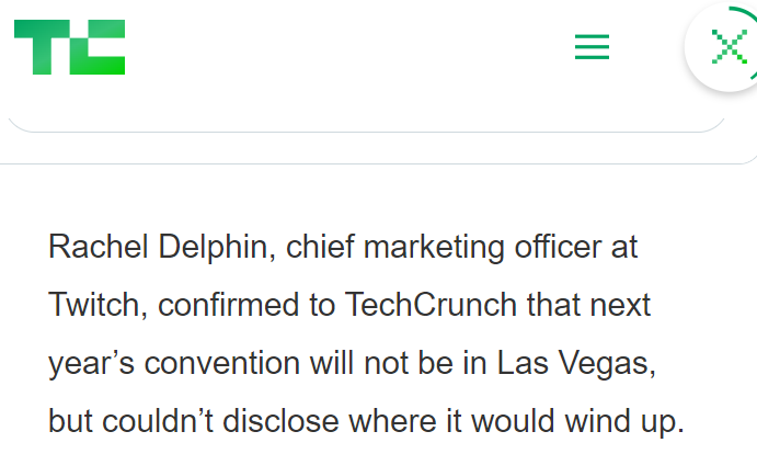 zachbussey's tweet image. Twitchcon NA 2024 will not be held in Vegas. 

#TwitchNews #TOSgg