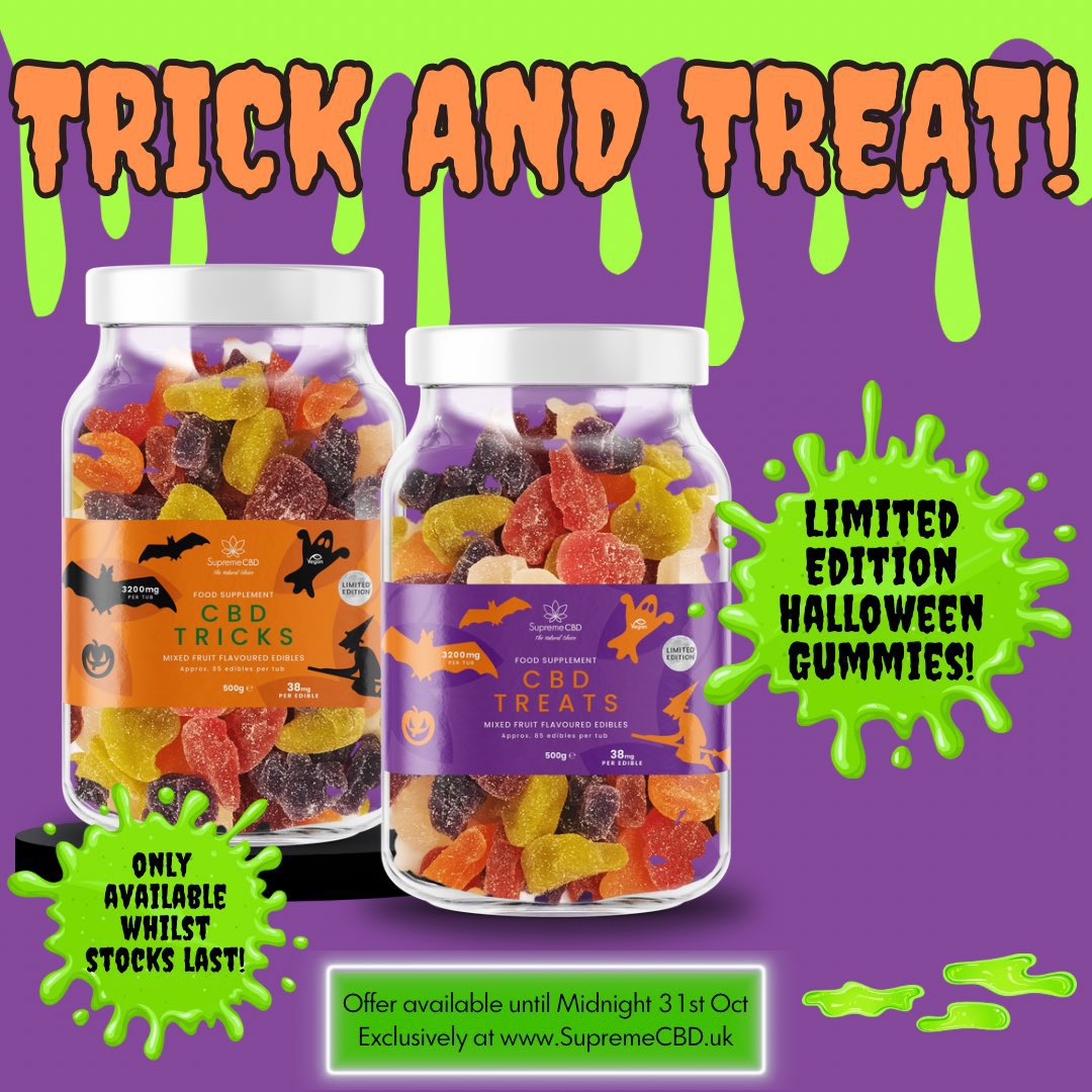 TheChelseaForum's tweet photo. 🚨 GIVEAWAY TIME🚨

For your chance to win a tub of CBD HALLOWEEN GUMMIES 🥶 

 To enter:

1: Follow me and @supreme_cbd  

2: Repost and like 

3: The Winner will be picked at random on Saturday the 28th October 

Good luck 🍀 https://t.co/UpMtcm2k6L