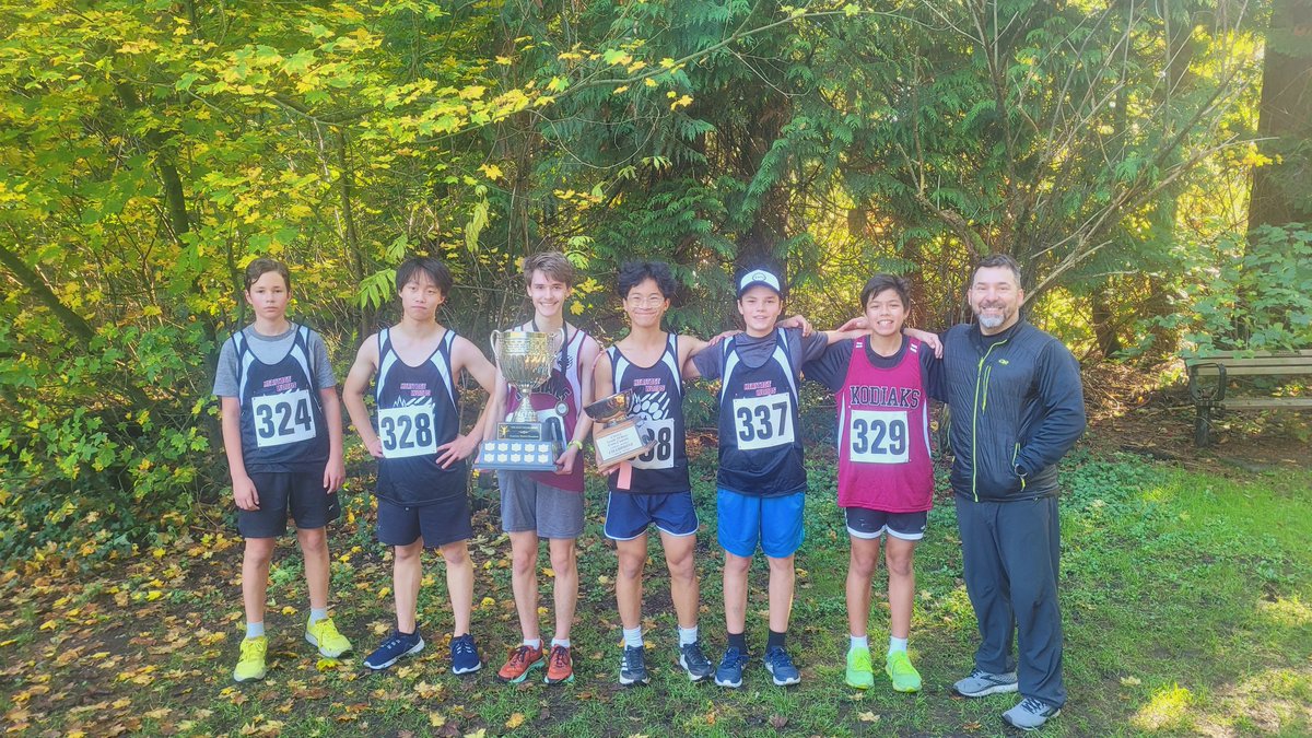 Jr girls and boys both win FV North X-Country Championships! #winning #KodiakPride