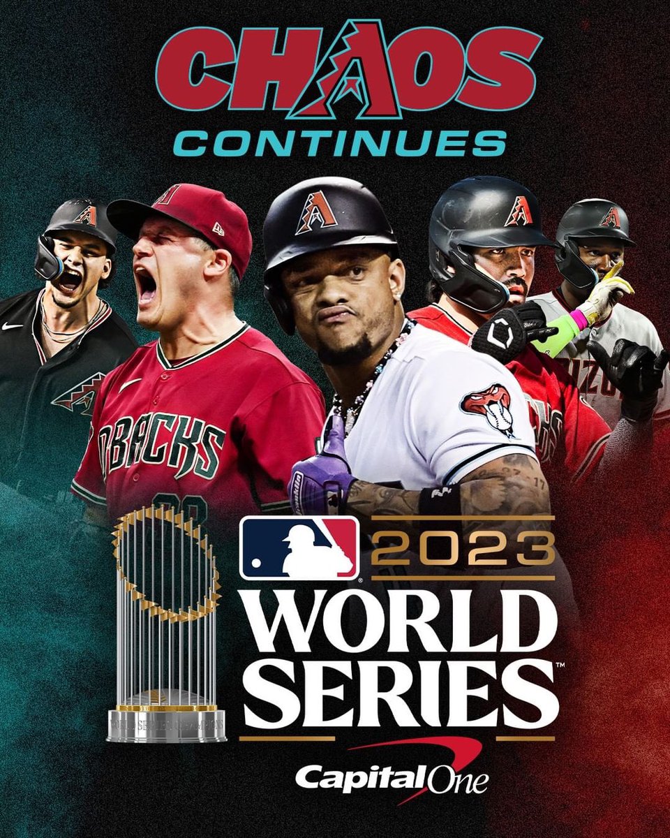 The Dbacks are World Series bound! I still can’t believe we are actually going to the World Series! This is unreal. What a story. I cannot wait for Friday! Let’s go Dbacks! 🐍 #EmbraceTheChaos