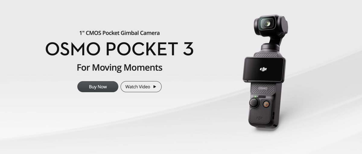 stufflistings's tweet image. This is the DJI OSMO Pocket 3.
Priced at USD $519
#DJI #DJIOsmoPocket3 #DJIPOCKET3