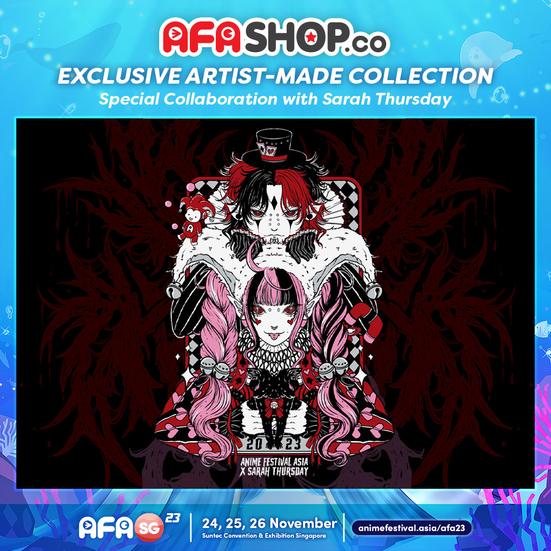animefestasia's tweet photo. #AFASG23 A new side of Seika is revealed in this dark fantasy by SarahThursday!
Check out our exciting AFA Artist-Made Collection in collaboration with top Creators!
Pre-orders starting 28th October 23 on https://t.co/VavlRGw9t7!

🎟 Get tickets now! https://t.co/NgBBsASShe https://t.co/060PpbuHuK