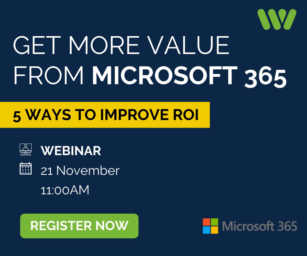 With subscription costs rising and pressure on everyone to do more with less, join WebVine's Chloe Dervin as she takes you through great ideas to help you unlock the full potential of Microsoft 365. #M365 #Microsoft #Webinar bit.ly/3tJtOIN