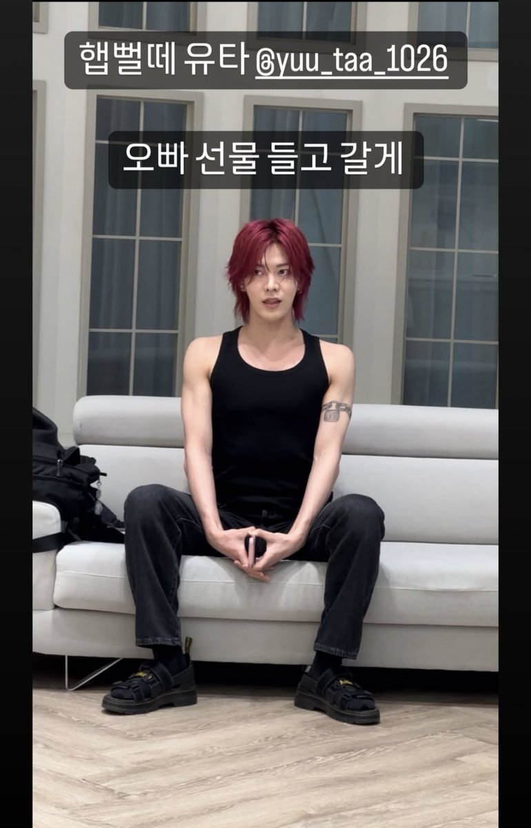 231026 taeyong's instagram story with #YUTA #유타

“hap-birth-day yuta

oppa i'll bring you a gift"

#HAPPYYUTADAY 
#OsakaRockstarYUTA 
#世界の宝中本悠太わたし達の誇り 
#자_다같이외쳐보자_유타생일