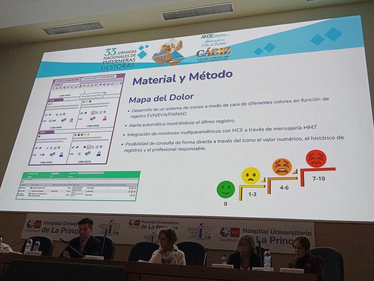 🙋🏻‍♀️Valorar el dolor como 5° constante, mejorará la calidad asistencial que demos a nuestros pacientes...Gracias <a href="/mplulitas/">Lourdes Gómez</a> por exponernos en la #IIJornadaHLPR la importancia de valorar el dolor como la TA, FC. Hablándonos  del Mapa del dolor, herramienta de trabajo!
<a href="/jornadashlpr/">Comision de Cuidados HLPR</a>