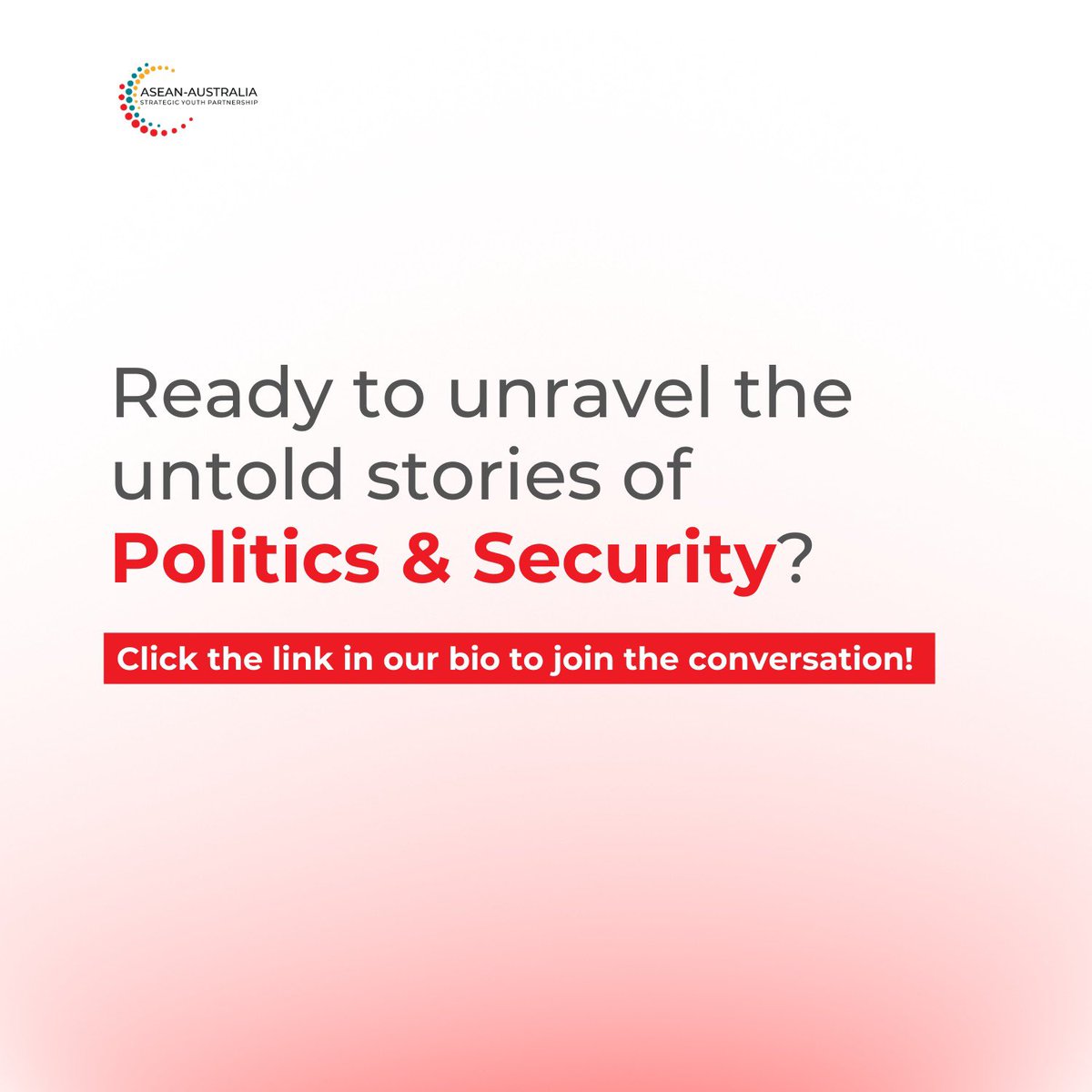 Digital Dialogue: Politics and Security🗣️🔐 In today's interconnected world, the significance of Politics and Security in the ASEAN-Australia region is profound. Ready to expand your perspective? 🔗aasyp.org/category/polit… Or click link in our bio! 📖 #AASYP #DigitalDialogue