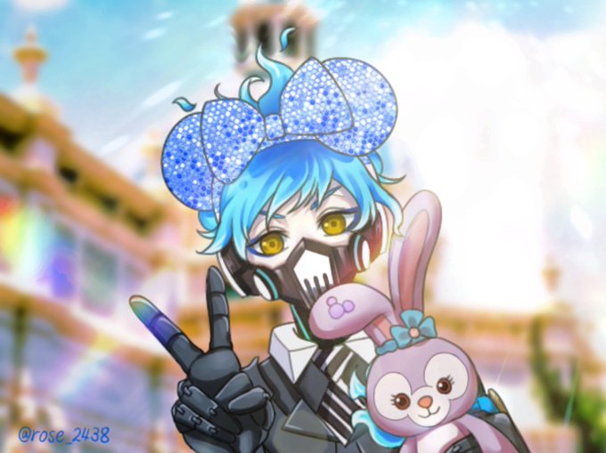 「blue hair stuffed bunny」 illustration images(Latest)