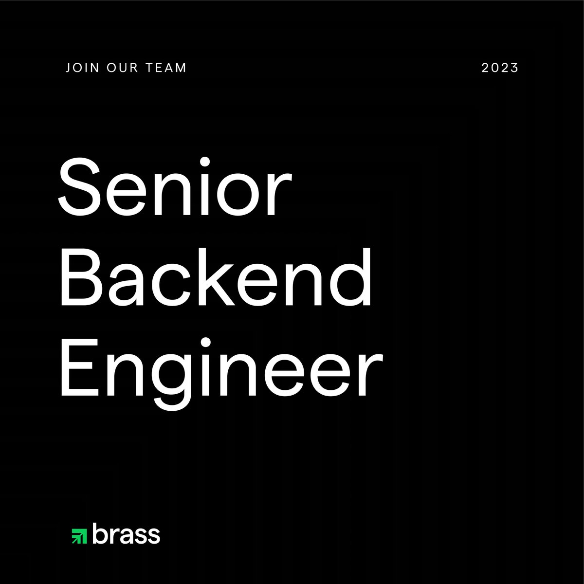 insidebrass's tweet photo. @brassHQ  is hiring for these Engineering roles. 

You can apply and learn more: https://t.co/vyiMe4ML5J https://t.co/Rj3w71J7RY