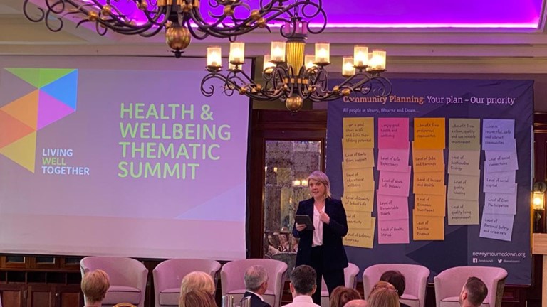nmdcouncil's tweet photo. Our host @LynetteFay engages with participants to this morning’s Health and Wellbeing Thematic Summit.
For further information visit 👉: https://t.co/rZLQDHJeW8
#healthandwellingsummit #NMDDC https://t.co/MyshXVt16W