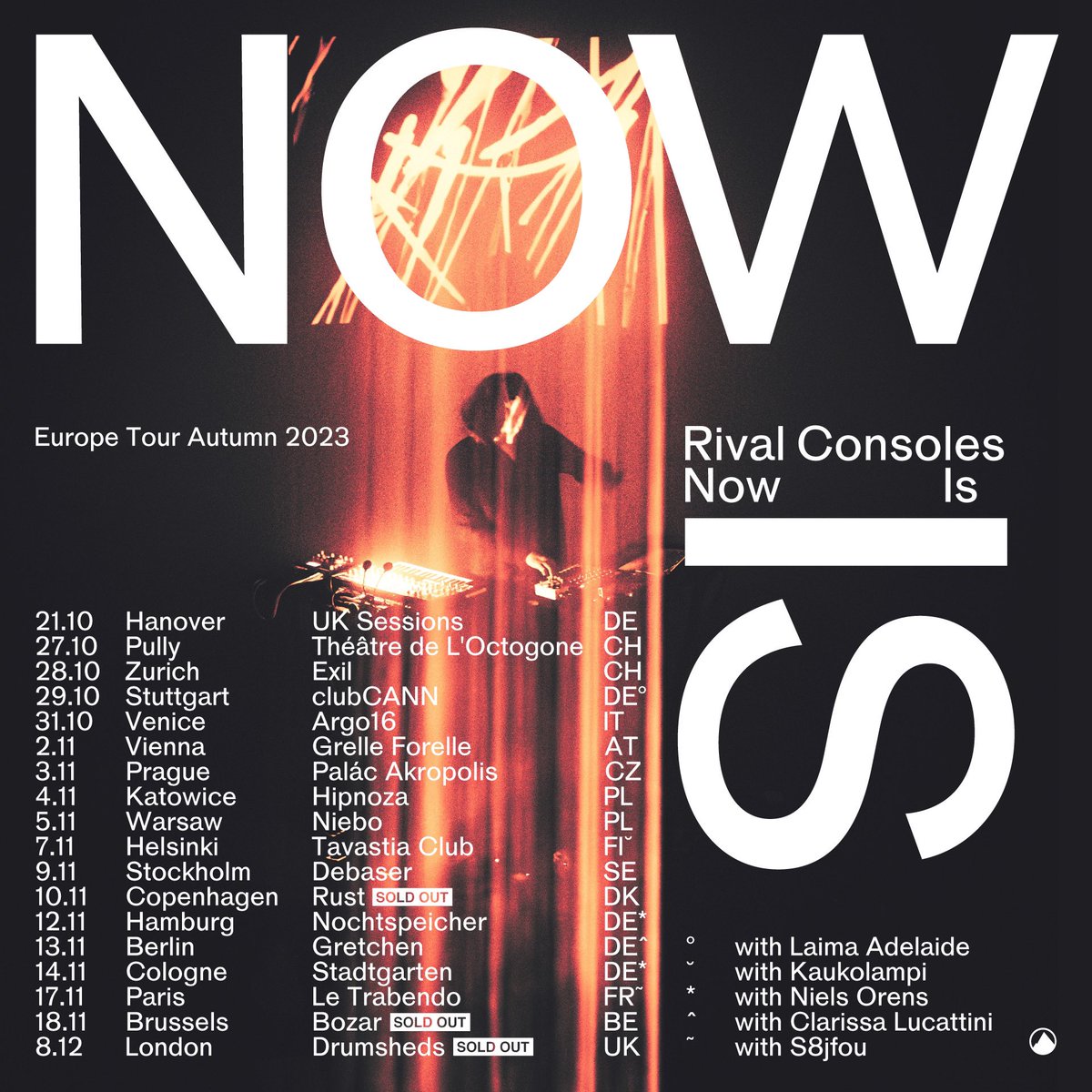 My European tour continues, next stop: Switzerland! Final tickets: rivalconsoles.net/tour