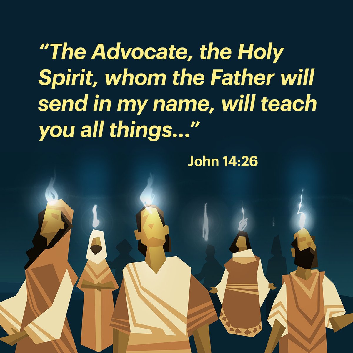 YouVersion's tweet photo. John 14:26 https://t.co/4jg6yz44fl
