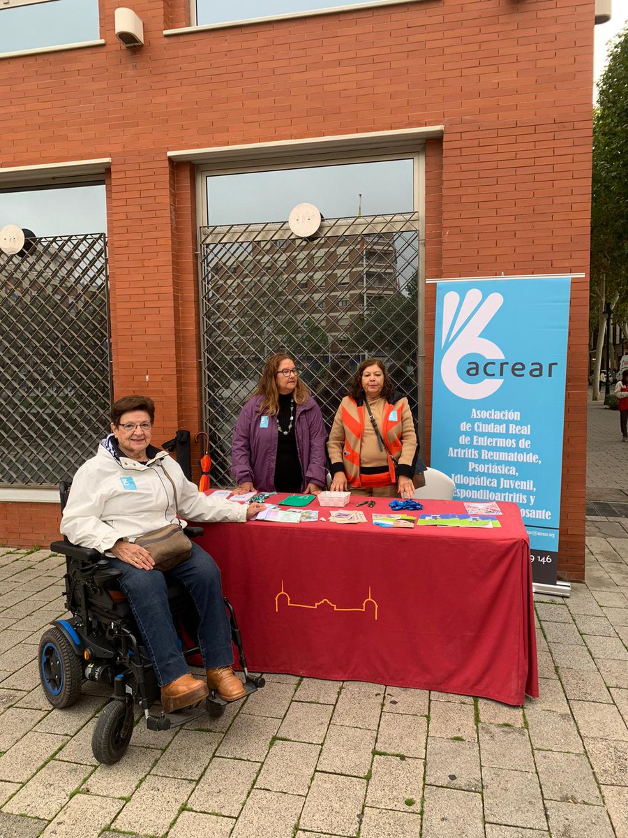 AcrearR's tweet photo. Buenos días, hoy estamos con las Mesas Informativas en la Diputación y en la Plaza Cervantes, en nuestra labor de difusion sobre esta enfermedad y el efecto que tiene en la vida social, laboral y emocional de las personas. https://t.co/pvQqR2XJW8