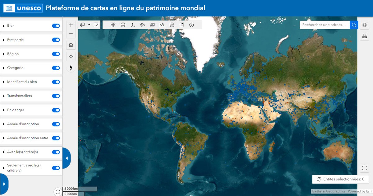 🌍🗺️ Découvrez la nouvelle Plateforme de cartes en ligne du patrimoine mondial de l'UNESCO ! 🏛️✨ 
🌐 eu1.hubs.ly/H05Y6WD0 
#PatrimoineMondial #Cartographie #SIG #DéveloppementDurable #UNESCO