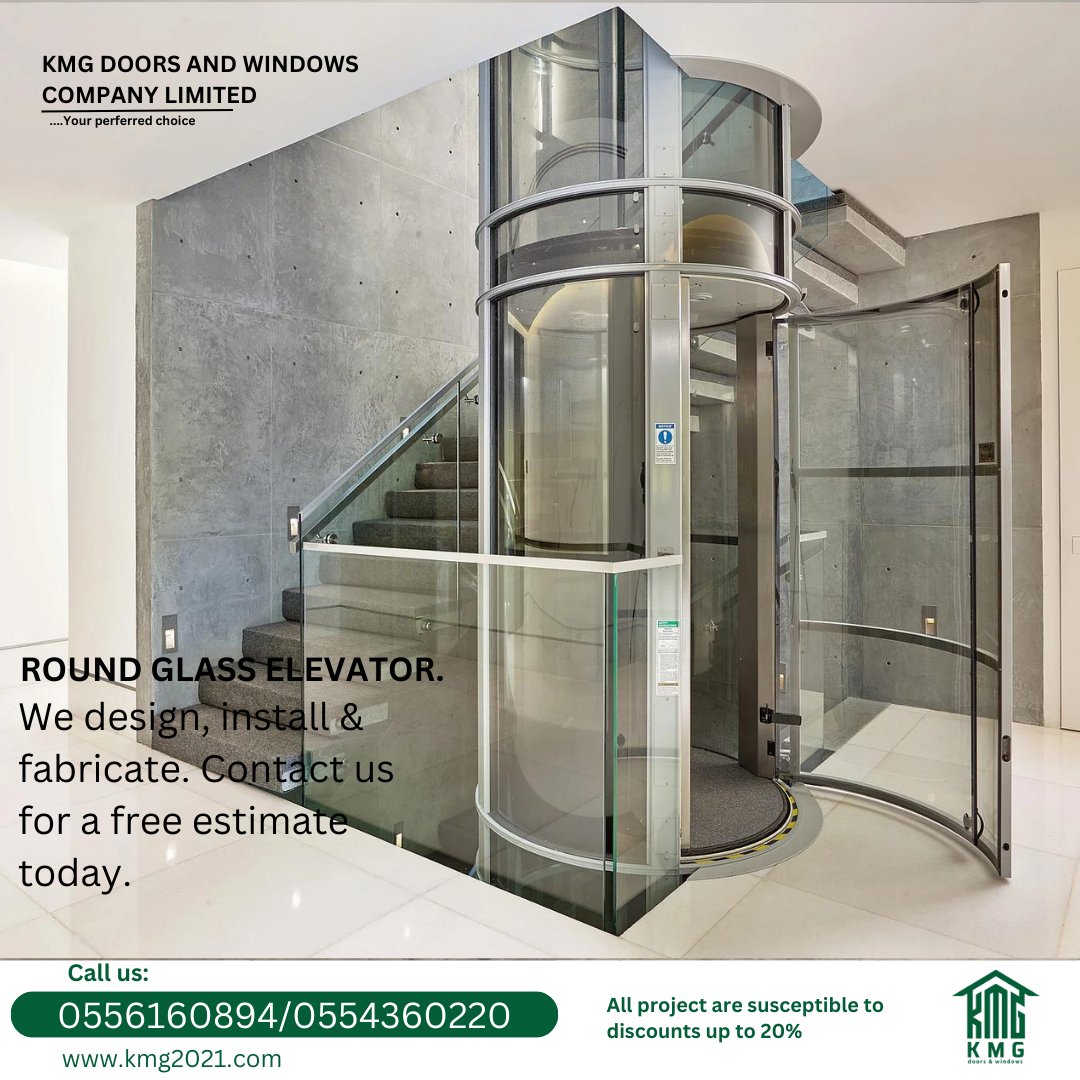 Trust us for your glass elevator and all your glass project.
We are open for business!
Locate as at Tema motorway roundabout.

#elevatorcompany #homeelevator #interiordesign #elevatorengineer #elevatorindustry #glasswindows #glassdoors #glass #windows #glassindustry #qualityglass