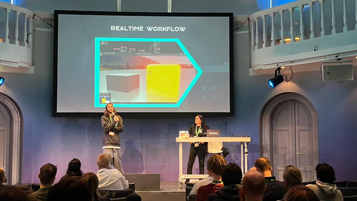 #BCON23 using blender as real-time OBS plate workflow :)