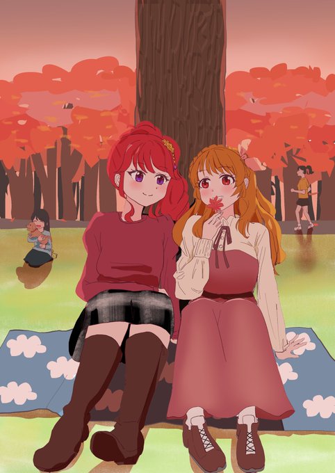 「autumn skirt」 illustration images(Latest)