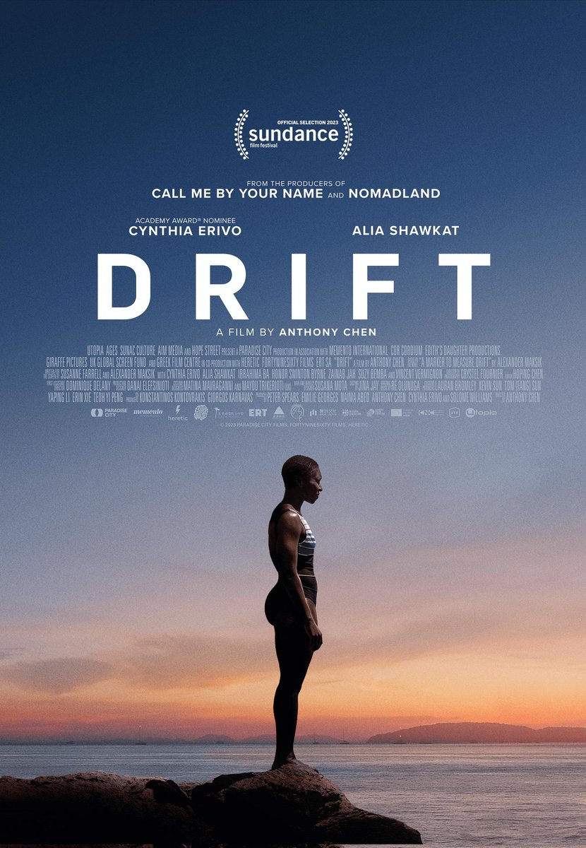 Check out the Latest Poster for DRIFT (2024)
This Movie will be released in Limited Theater on 9th Feb
#cynthiaerivo #aliashawkat #ibrahimaba #honorswintonbyrne #zainabjah #suzybemba #Drama #anthonychen #alexandermaksik #utopia #britishfilminstitute #greekfilmcentre