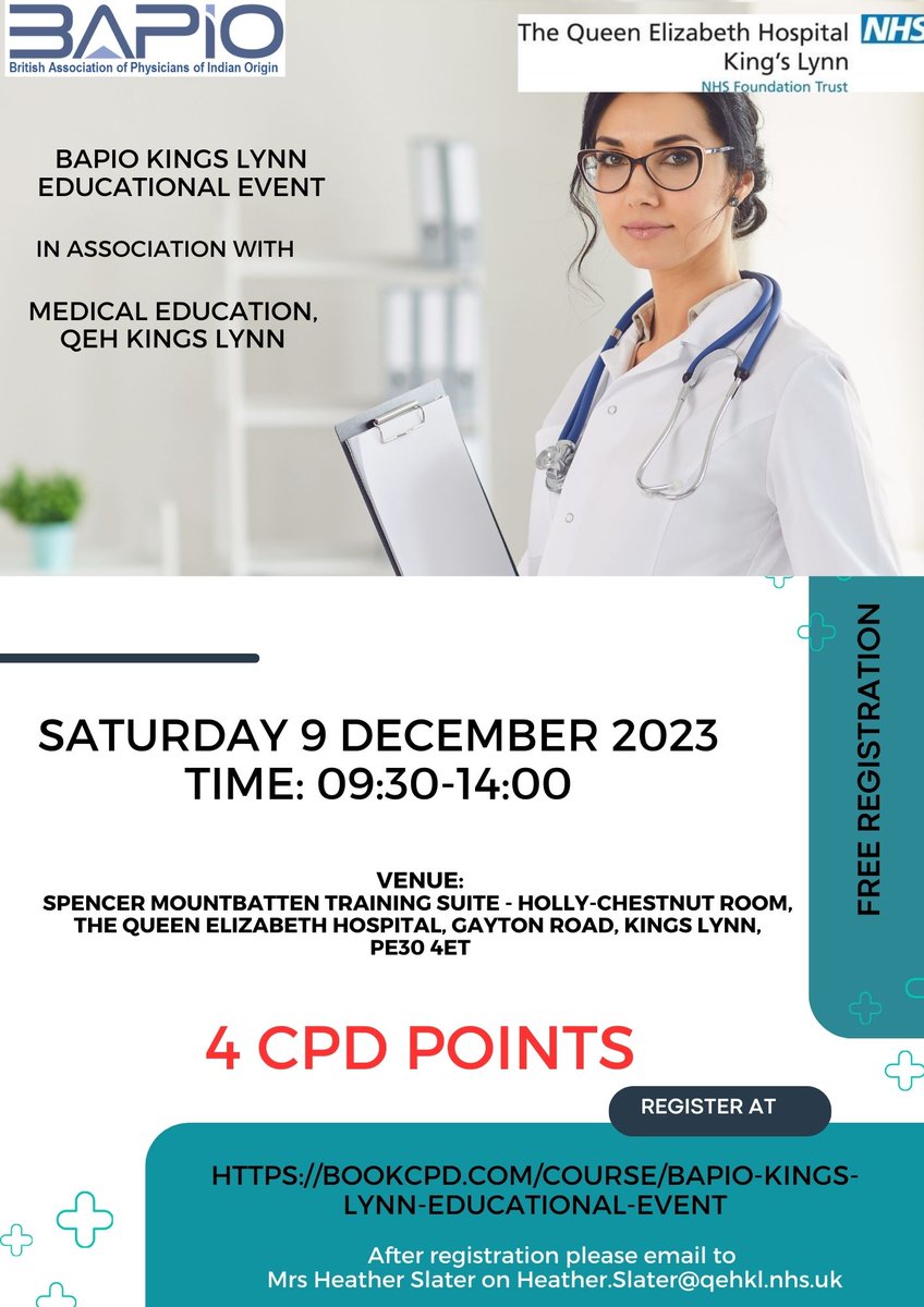 📚 Join us for our upcoming educational event! 🚀 Earn 4 CPD points while enhancing your skills and knowledge. Don't miss this fantastic opportunity! Register now and invest in your professional development. bookcpd.com/course/bapio-k…
