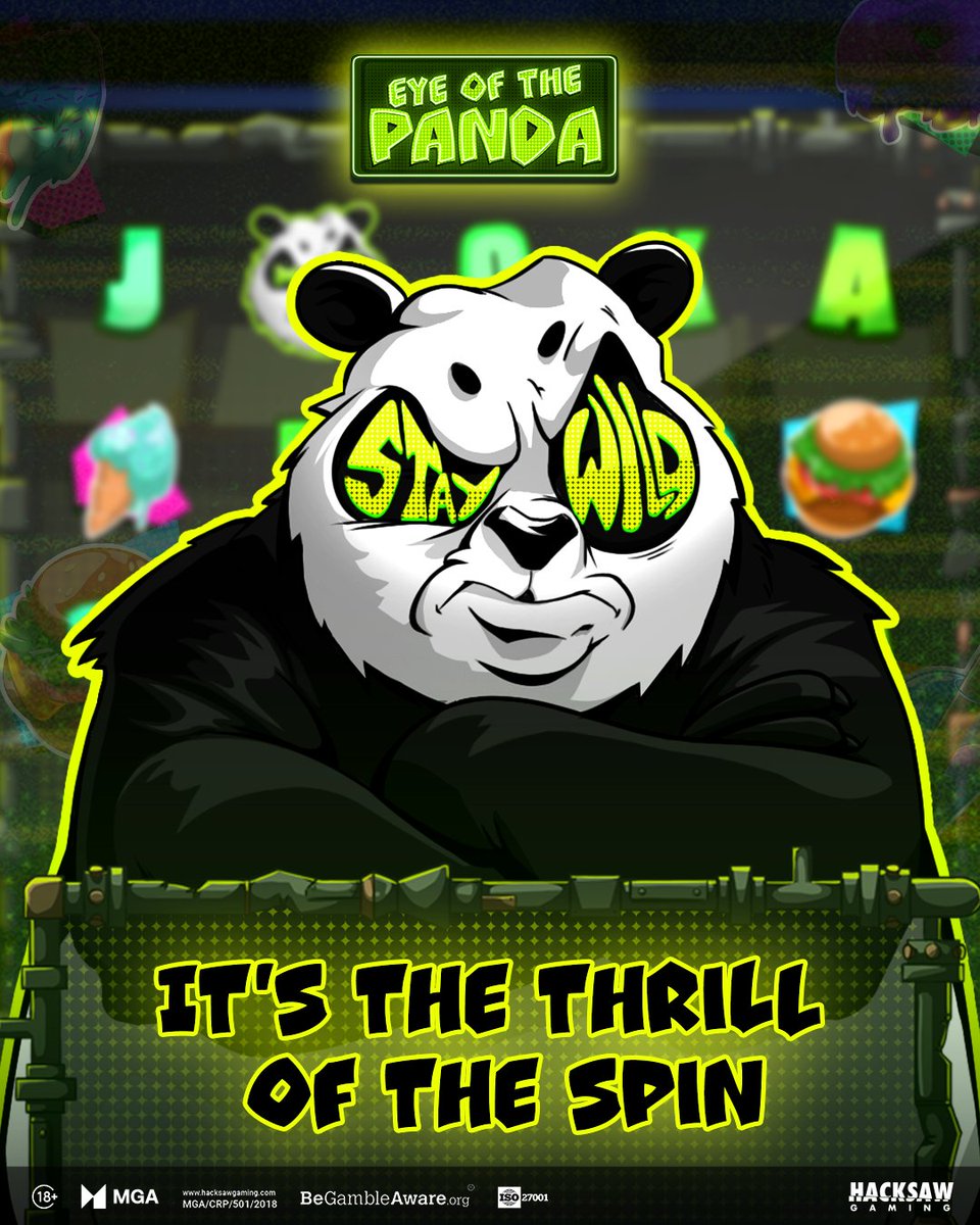 hacksawgaming's tweet image. 👩🏻‍🍳🍔 Panda's kitchen is open for business. Any funny business and you're barred ⛔

Brave Panda's kitchen where Wilds and Jumping Pandas get the party started 🐼🐼🐼🐼🐼

🚨 𝗘𝘆𝗲 𝗼𝗳 𝘁𝗵𝗲 𝗣𝗮𝗻𝗱𝗮 - OUT NOW 🚨

🔞 | Please Gamble Responsibly | BeGambleAware.org