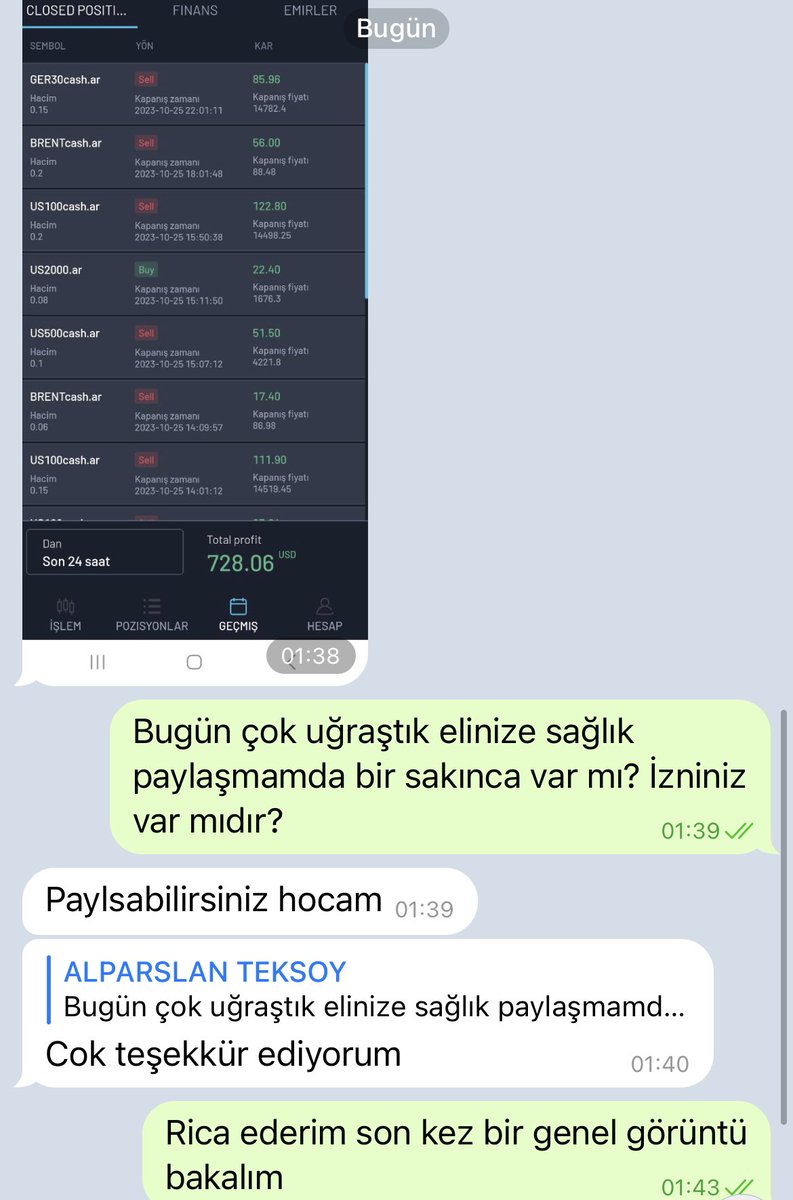 Dostlar herkese iyi günler ve bol kazançlar. Dün akşam sizden gelen kazanç ekranları. Defalarca kez ücretsiz telegram grubumuzda; 

➡️t.me/+QXnHFqF6FpU1M…  

 #NASDAQ100 , #Dax , #BIST100 ve #SP500   Sell yönlü analizlerini paylaştım. Emek, zaman ve bütçe ayıran tüm