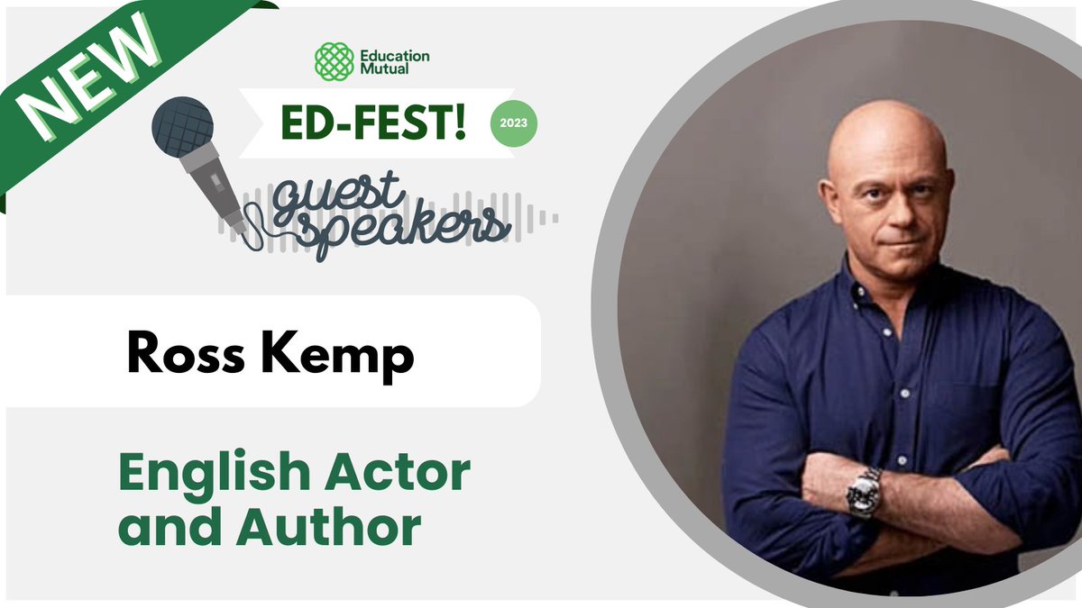 It's official!🗣️

We're thrilled to announce that the one and only <a href="/RossKemp/">Ross Kemp</a> is joining our line-up of keynote speakers at #EMEdFest23!

🎟️Secure your spot now! Grab your FREE ticket here: eventbrite.co.uk/e/education-mu…
