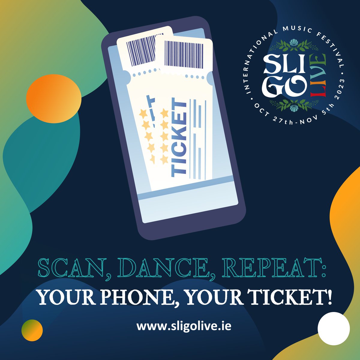 📱 Your phone is your ticket to an unforgettable festival experience at Sligo Live. Scan, smile, and let the music begin! 🎶

In addition to being an eco-conscious choice, digital tickets offer several advantages:
👉 Convenience
👉 Real-Time Updates
👉 Contactless Entry 🌿📱🎶