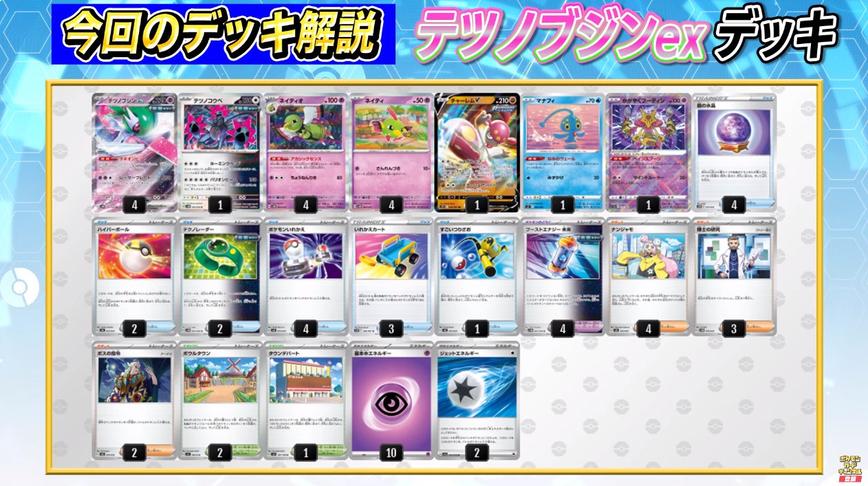 ポケカ テツノブジンex ネイティオ 構築済みデッキの通販