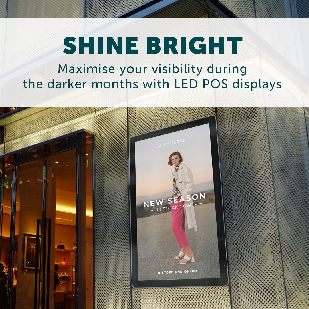 UKPOSGroup's tweet image. Shine brighter this autumn with our LED and illuminated signs! The clocks go back an hour this Sunday, meaning shorter days and longer nights. LED signs ensure that your messages are visible, no matter the time of day. Explore our full range: buff.ly/3oIWn2X #ledsigns