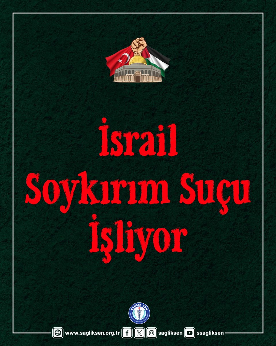 sagliksen's tweet photo. İsrail, 21 yüzyılda tüm dünyanın gözü önünde Filistin'de soykırım yapıyor. 

Filistin'de yaşanan insanlık ayıbına karşı haykır, #SessizKalma https://t.co/OvvXIrUPjW