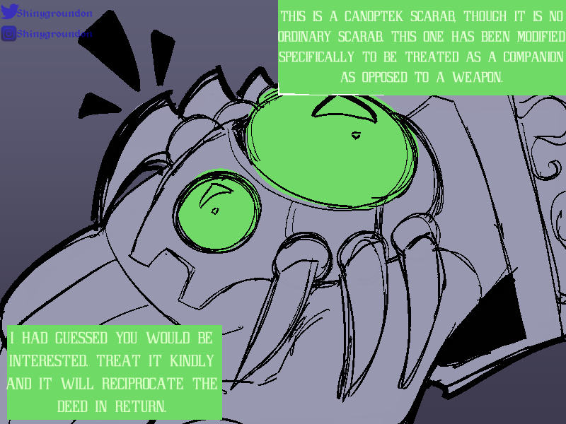 ShinyGroundon's tweet image. Xeno Diplomatic Gifts
.
a silly comic of Zeetheranok (@Zceenook 's OC) and Shiny