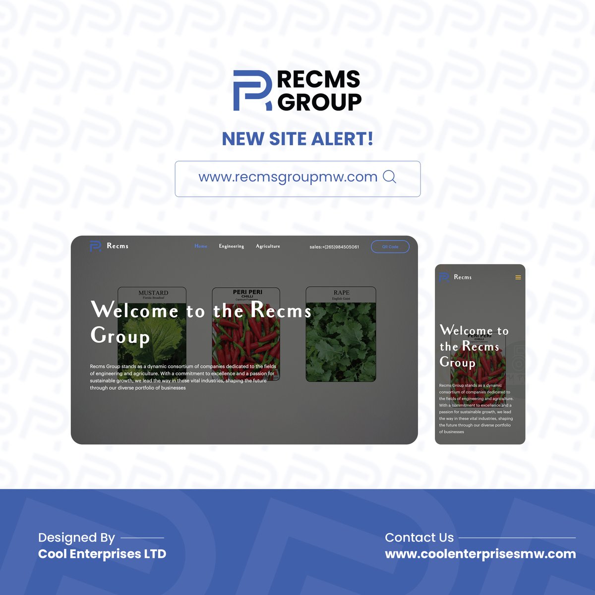 CoolEnterMw's tweet image. We are immensely grateful to Recms Group for entrusting us with the task of bringing their vision to life. 
Discover the remarkable outcomes of our collaboration by visiting their new website at recmsgroupmw.com.
#CustomerAppreciation #WebDevelopmentWin #ClientSpotlight
