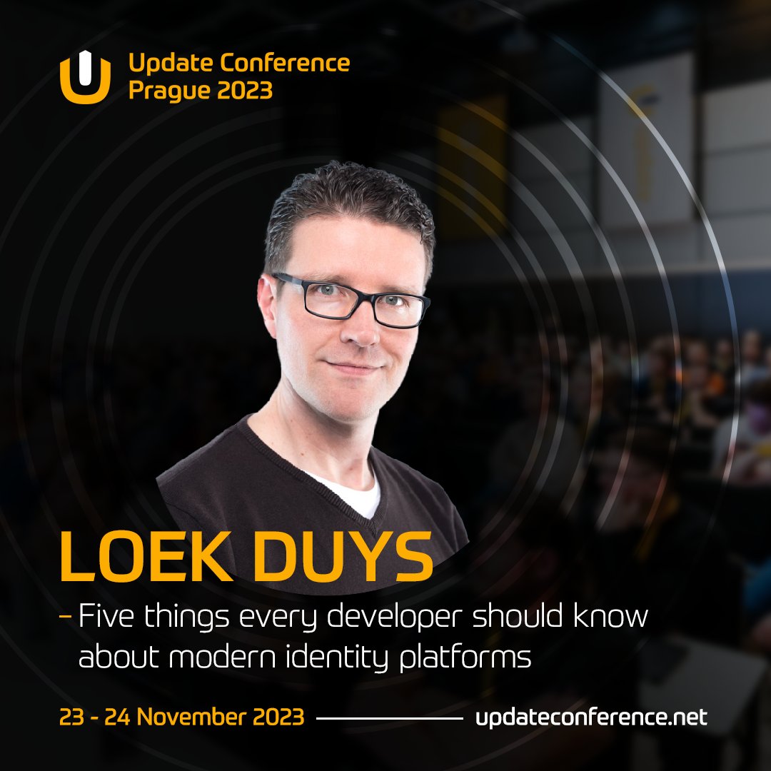 🟡 How many times have you heard "And by the way, can you add Single Sign-on? It shouldn't be hard." ✅ Join us at #UpdateConference in Prague to learn about modern identity platforms with <a href="/LDuys/">Loek Duys</a>.
🎫 updateconference.net

#UCP