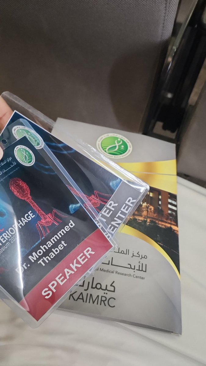 MThabet4's tweet photo. Soon, talking about ClpX and ClpP role in prophage induction.
#KAIMRCBacteriophageSymposiums2023

@Saudi_Phages https://t.co/cgbw3ufcQs