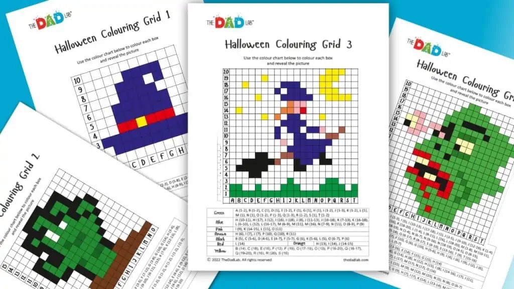Get Free Printable: bit.ly/hwcgrid It is a colouring grid worksheet with 4 different images to reveal. Children have to identify the specified coordinates and colour each square with the corresponding colour