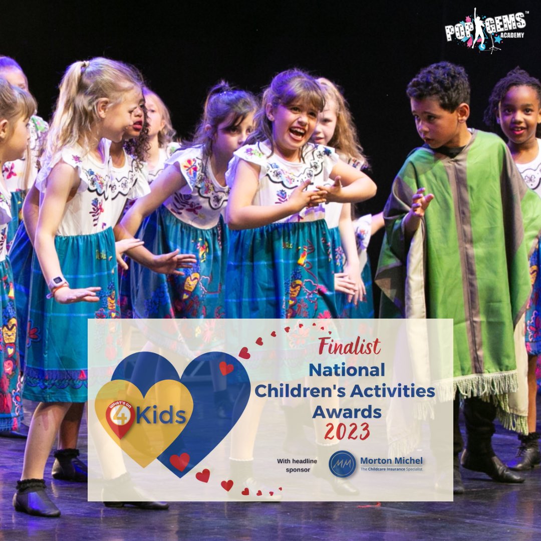 ⭐️ WE ARE A FINALIST ⭐️ Thank you to all those that voted for PopGems® Academy in the ‘<a href="/WhatsOn4KidsUK/">What's On 4 Kids UK</a> - National Activity Awards 2023’

Congratulations to our fellow finalists. We are very excited to attend this prestigious event in November 🤞🏼

#whatson4kidsawards #whatson4kids