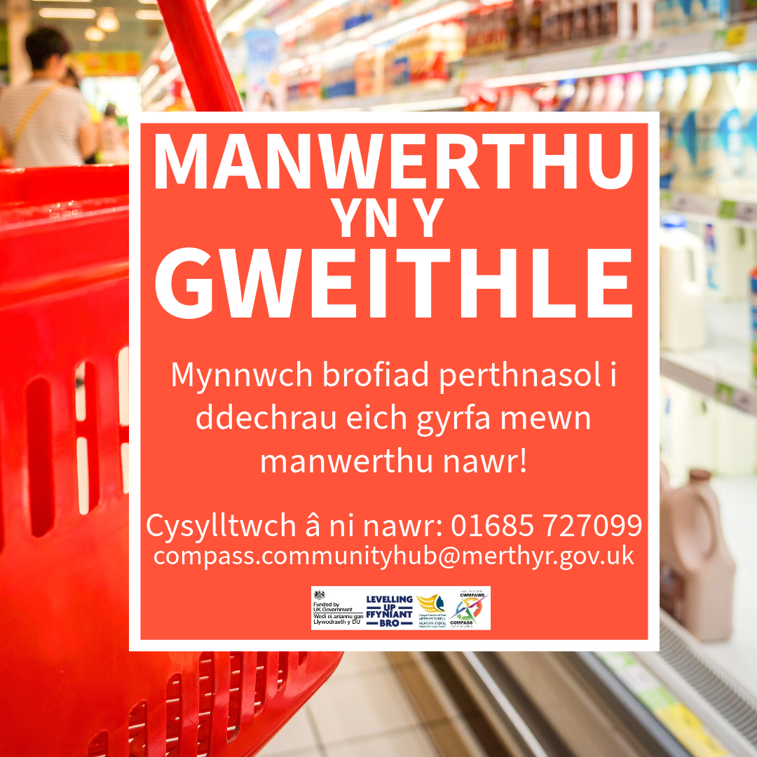 CompassComHub's tweet image. MANWERTHU YN Y GWEITHLE 🛒

Cwrs yn dechrau ym mis Tachwedd.... 

Mae'r cwrs hwn yn berffaith os ydych chi'n ystyried gyrfa mewn manwerthu ond heb unrhyw brofiad i wneud hynny.

Ymholiad nawr - 01685 727099 neu anfon DM atom.