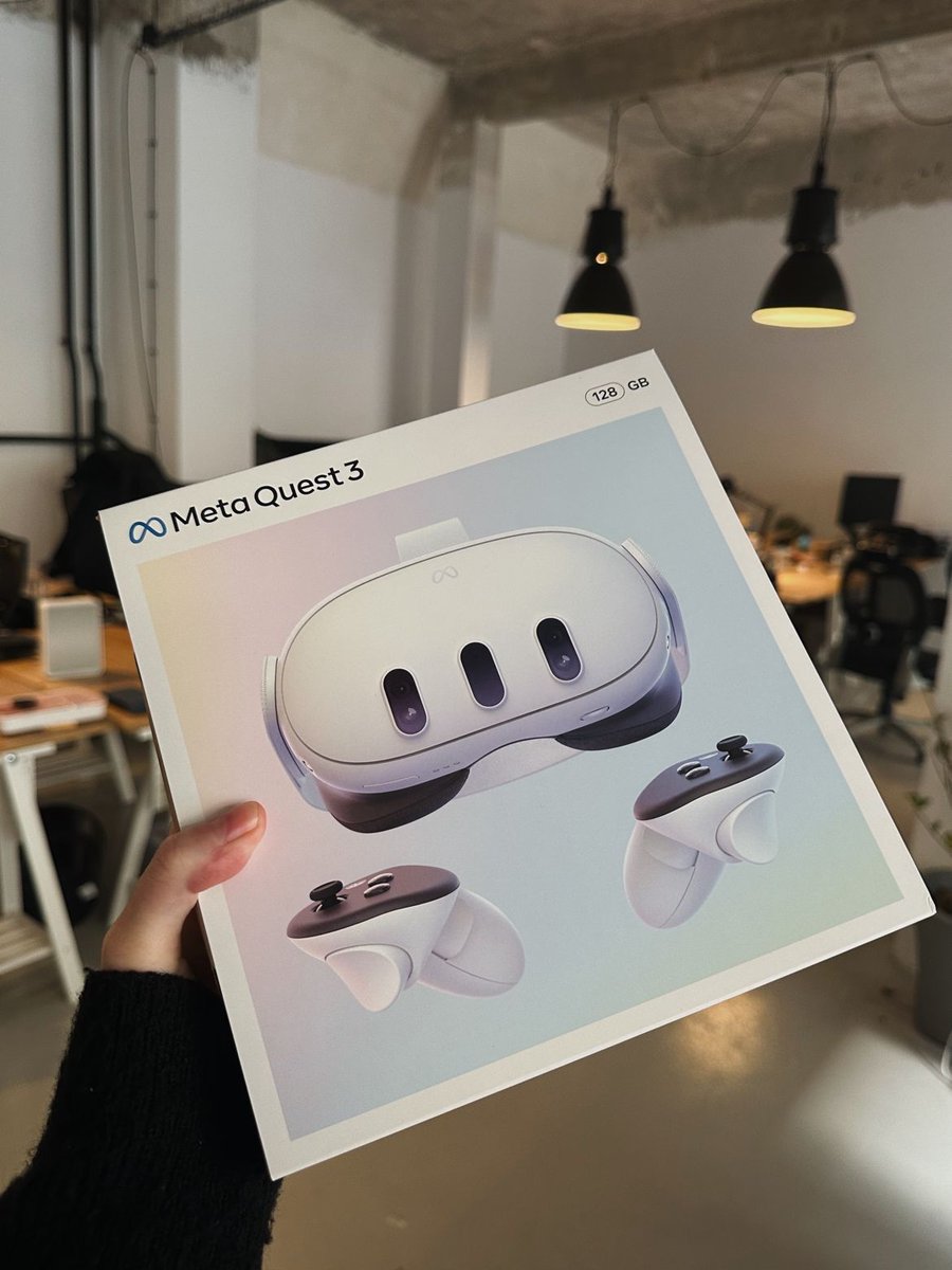 🚀 Exciting day at the office. New babies are home #MetaQuest3! We can't wait to put them to the test! 💪 Stay tuned for some behind-the-scenes as we dive into testing day. 🕶 #MR #VR #VirtualReality #Tech #Quest3