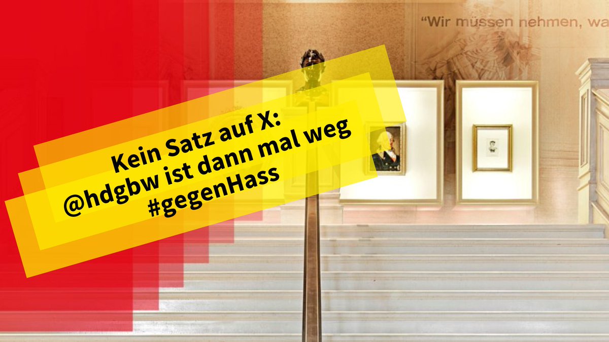 Immer mehr rassistische, antisemitische und andere menschenfeindliche Inhalte auf X kritisiert die Bundesbeauftragte gegen Antidiskriminierung. Wir sehen uns als historisches Museum in der #Verantwortung und schweigen hier. Besucht uns gern auf unseren anderen Kanälen! #gegenHass